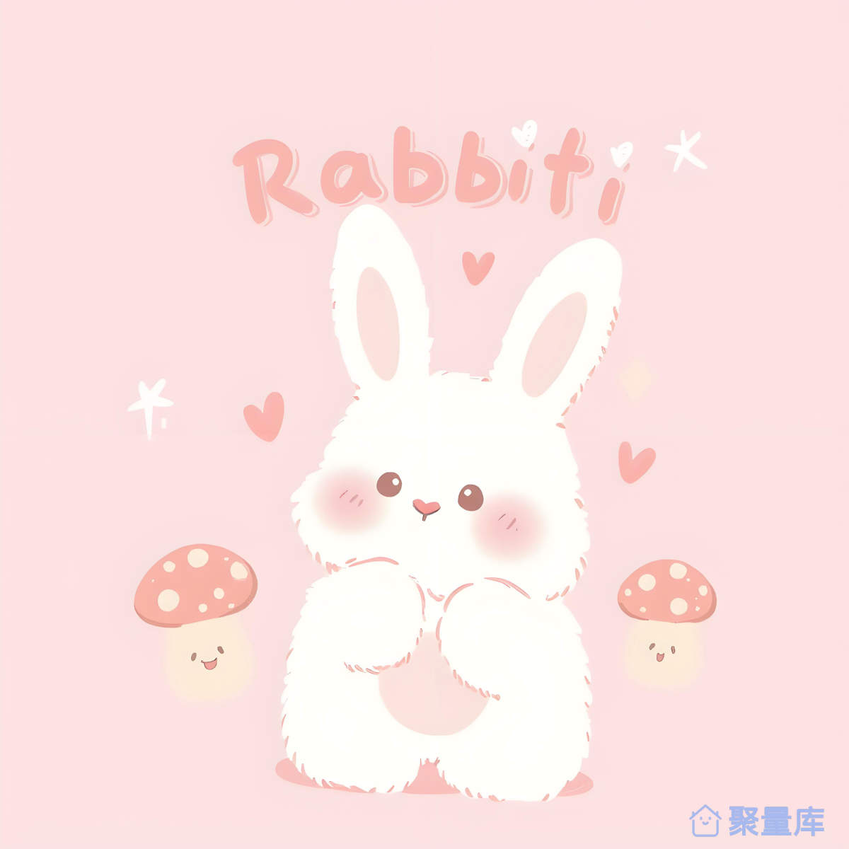 可爱蘑菇兔