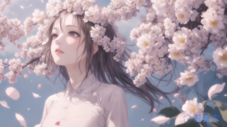 电脑壁纸：樱花少女