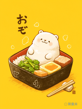 萌萌的动物便当