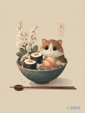 可爱猫咪便当
