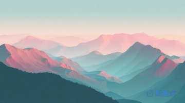 幻彩山峦・渐变绮景