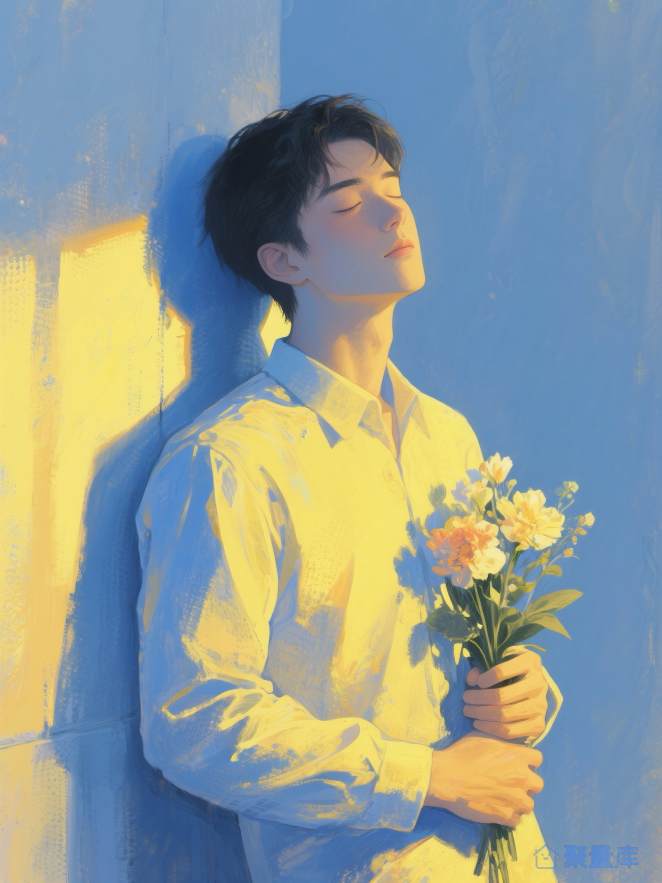 阳光花束男孩