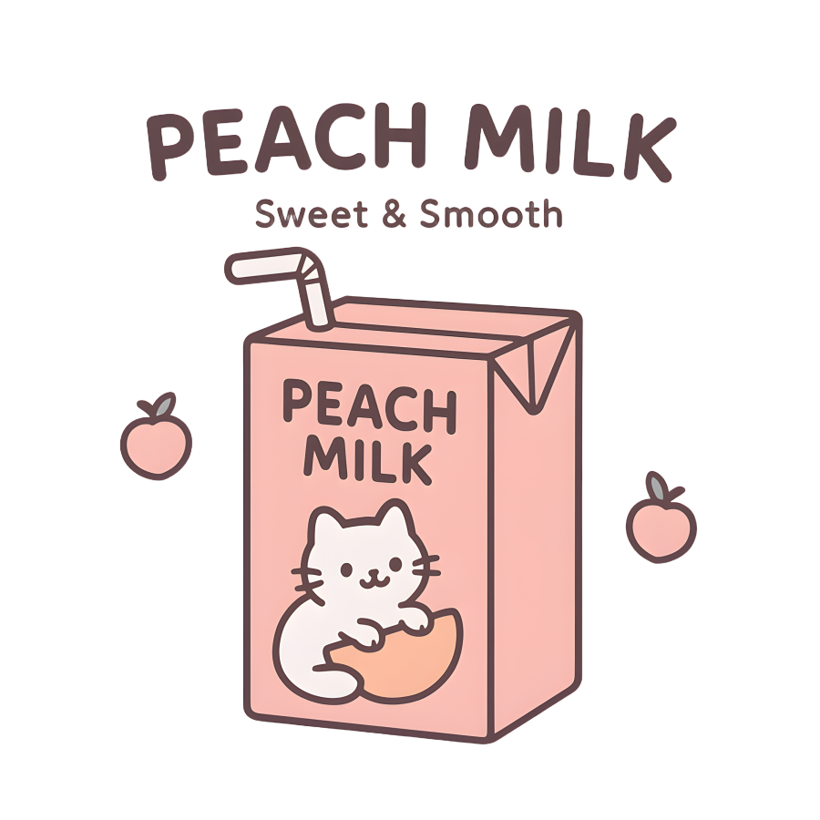 小猫饮品——高清免抠T恤印花图案