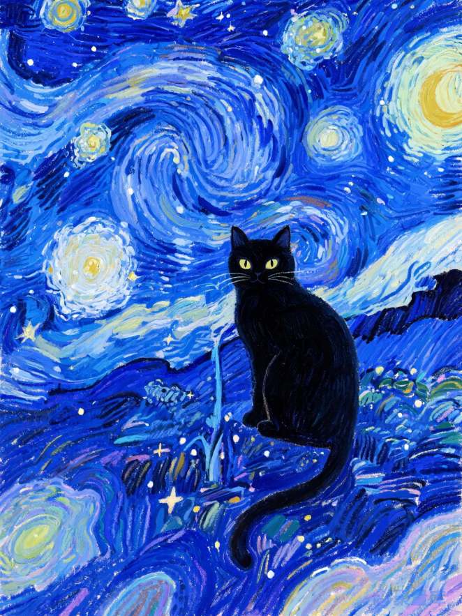 夜・星语・猫影