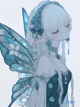 蓝晶蝶姬｜冰川花宴｜水晶蓝