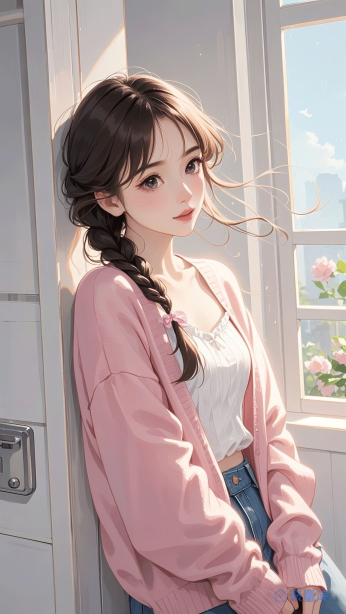 手绘美女