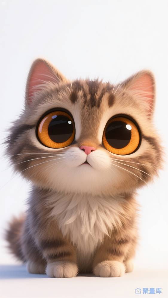 可爱大头小猫