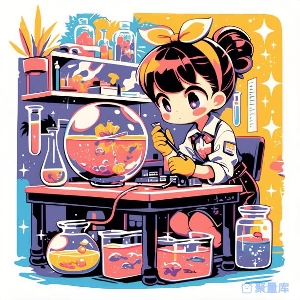 T恤图案做实验的女生