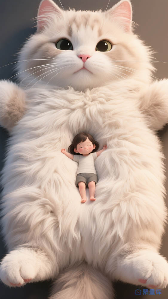 小女孩与猫猫