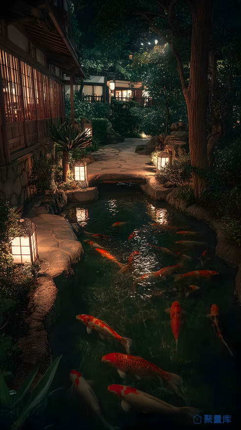 庭院锦鲤