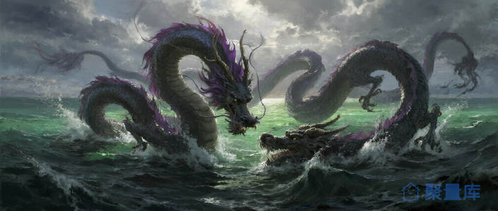 双龙覆海