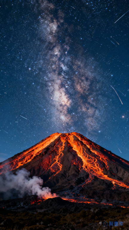火山与星空