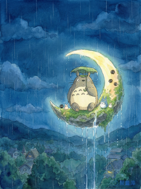 月上龙猫