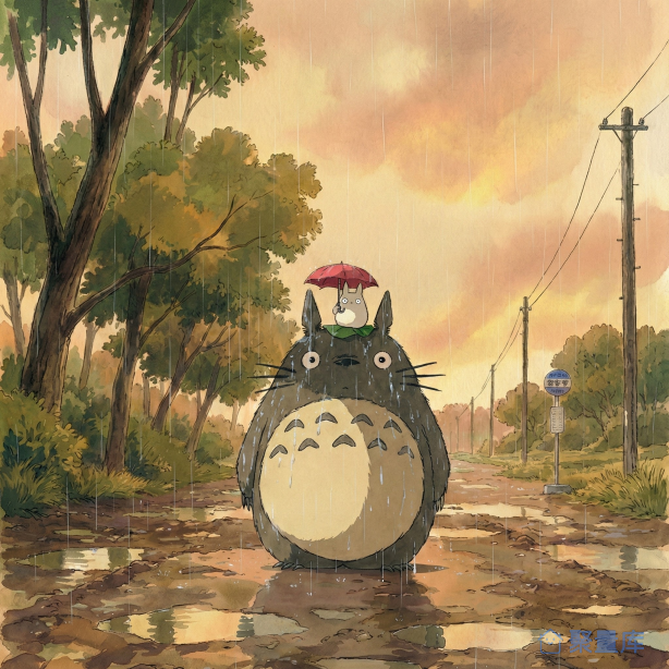 雨中龙猫