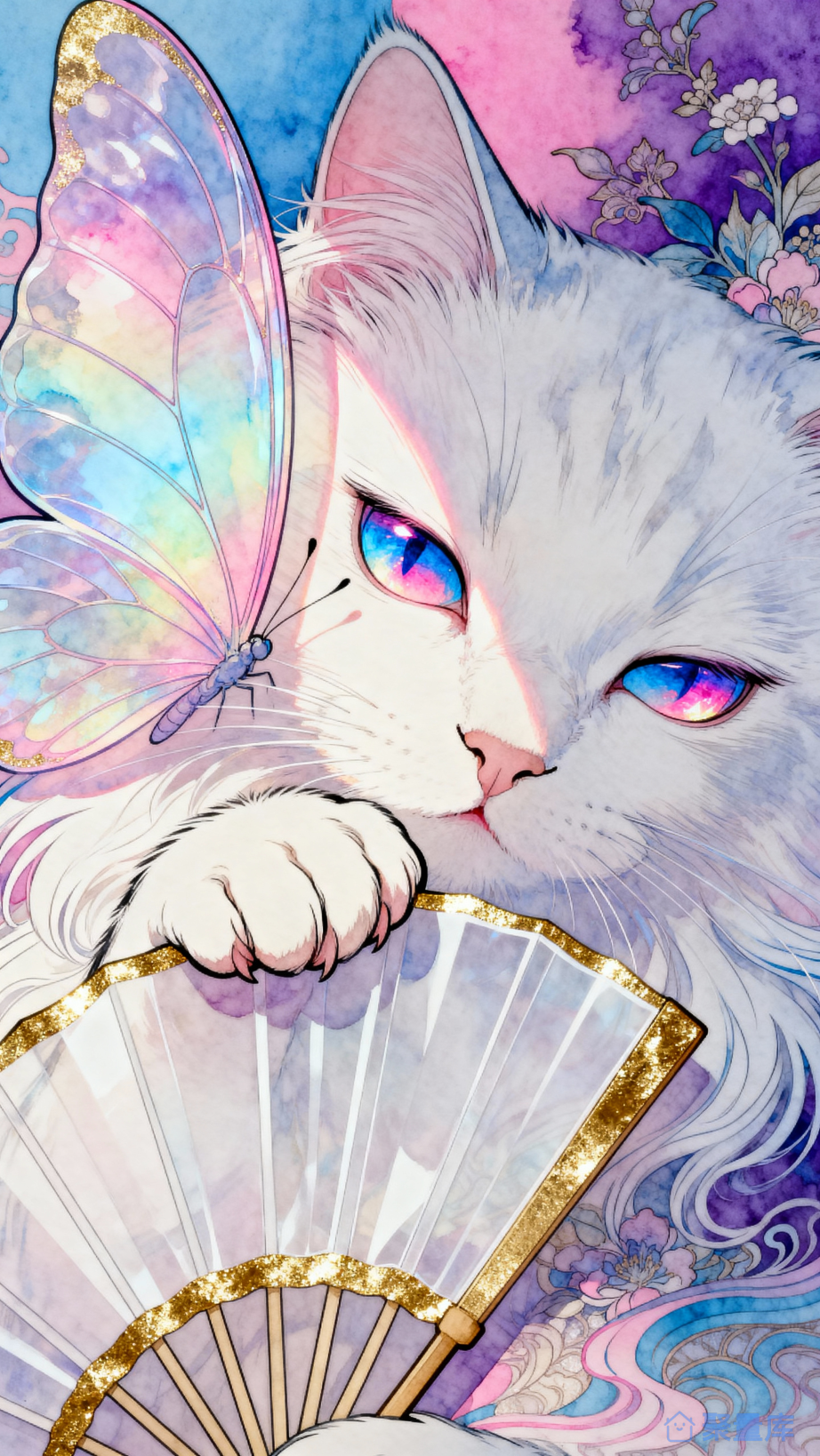 猫咪与蝴蝶 cat butterfly