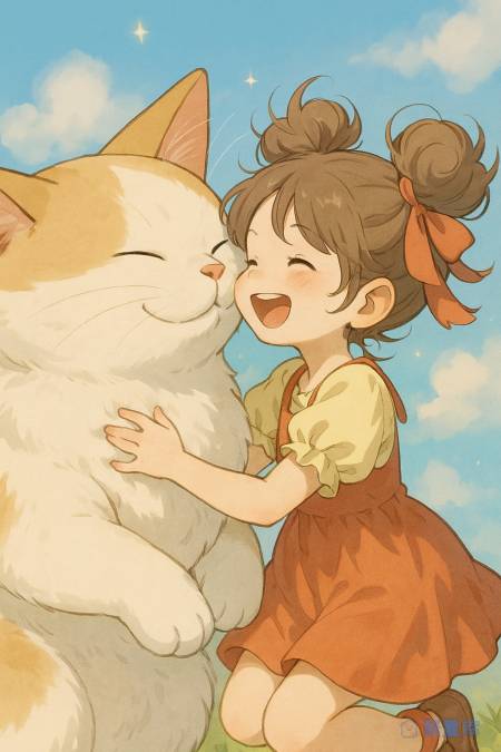 女孩猫猫壁纸