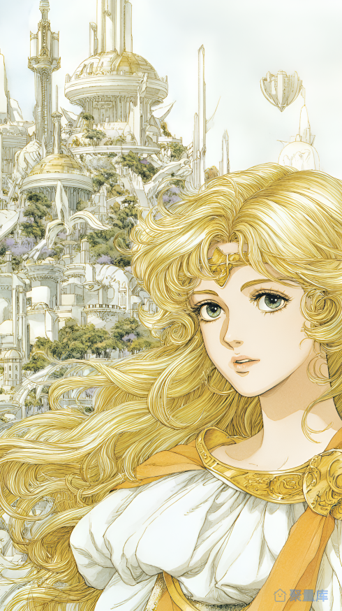 古早风 金发动漫美女
