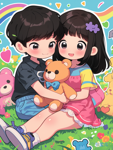 卡通情侣漫画情侣