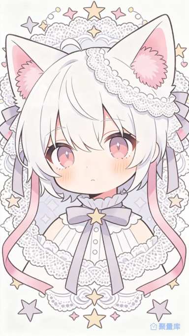 粉色白毛猫女2