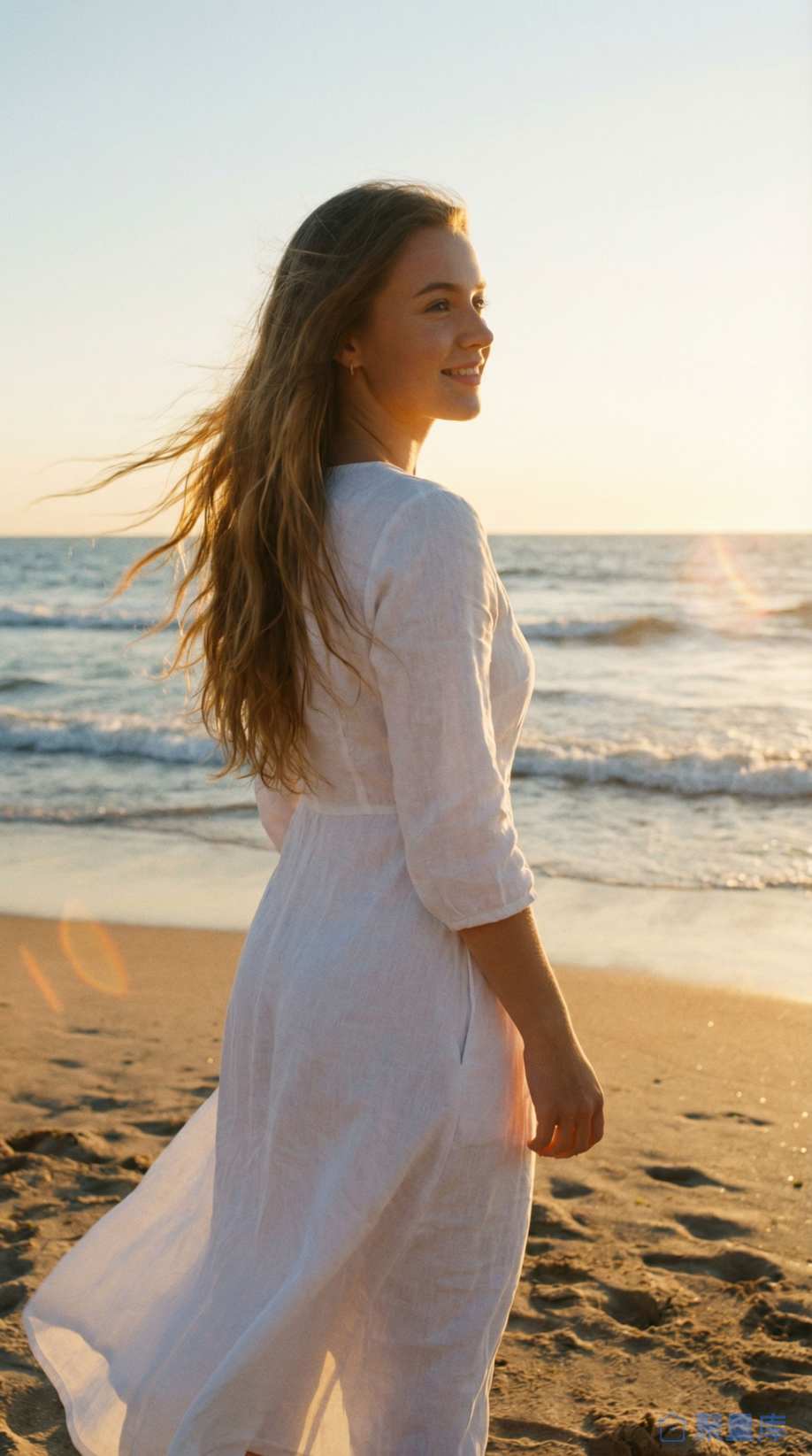 海边治愈系美女