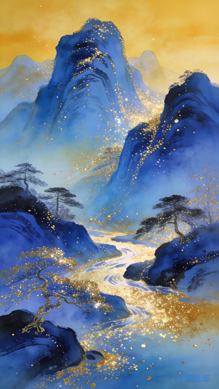 现代山水画