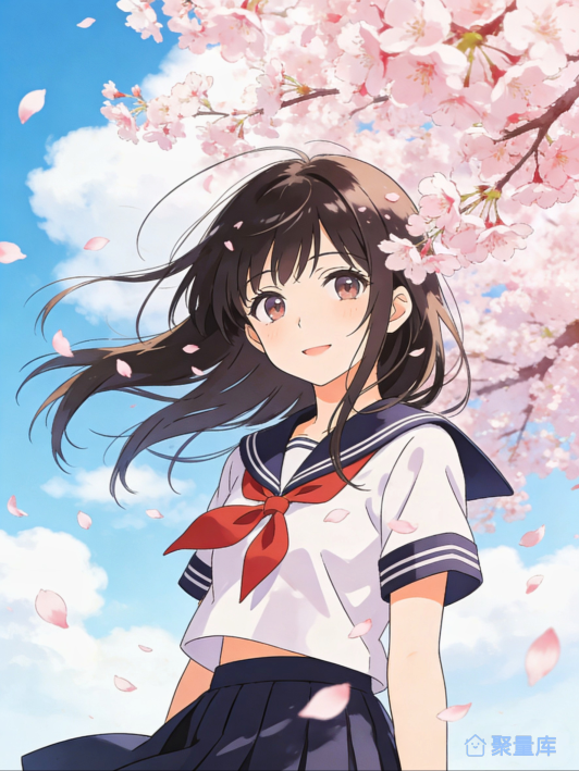 樱吹雪时，少女的春日诗笺