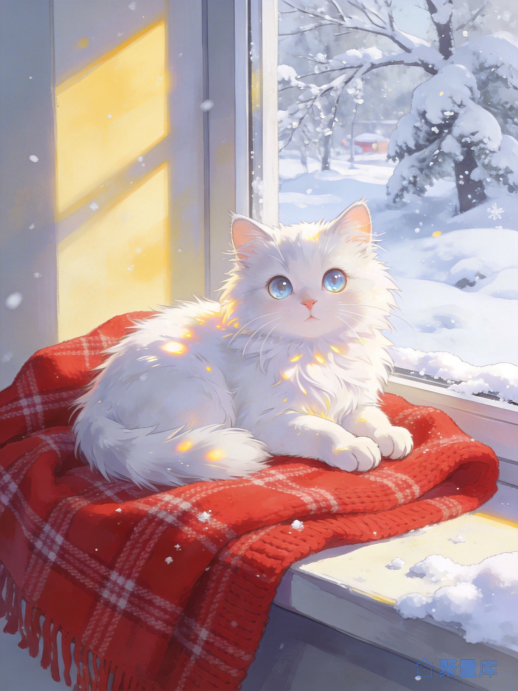 冬日窗景猫