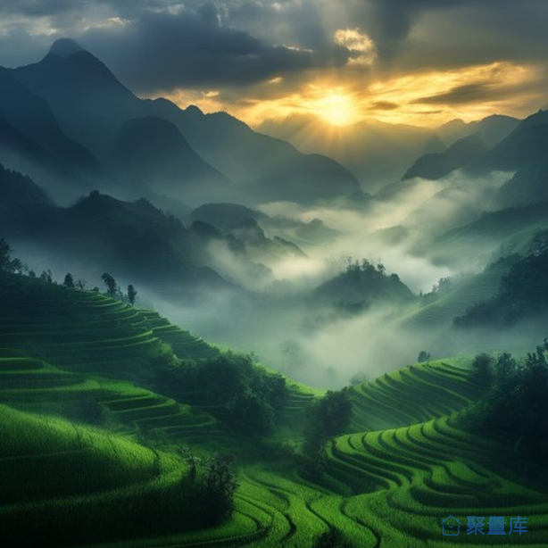 峰峦叠翠