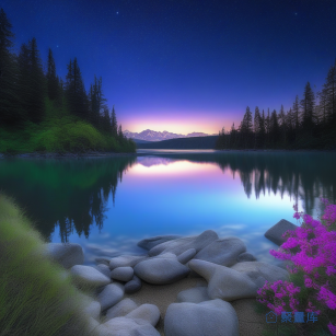 山水湖泊