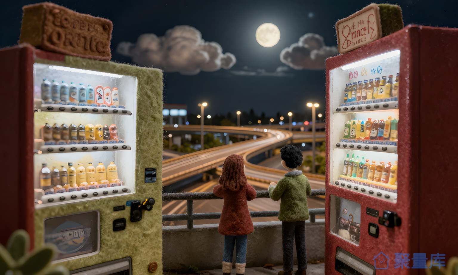 夜晚的快餐店
