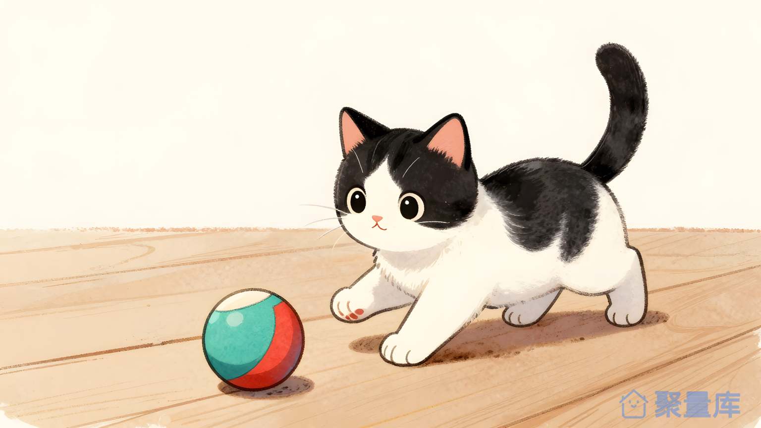 猫玩球 猫 球 玩
