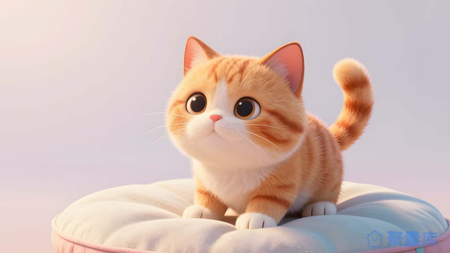 小猫在床上