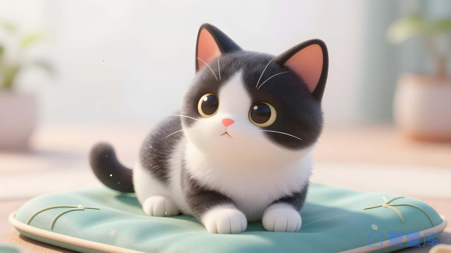 猫娃在椅子上