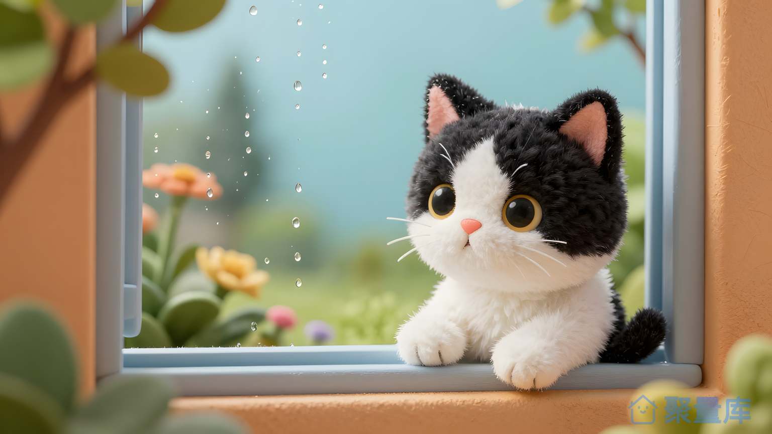 猫在窗口里看出去 猫 窗口 看出去