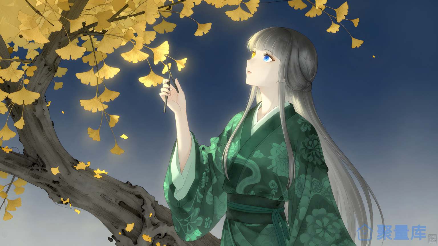 美女在树下 美女