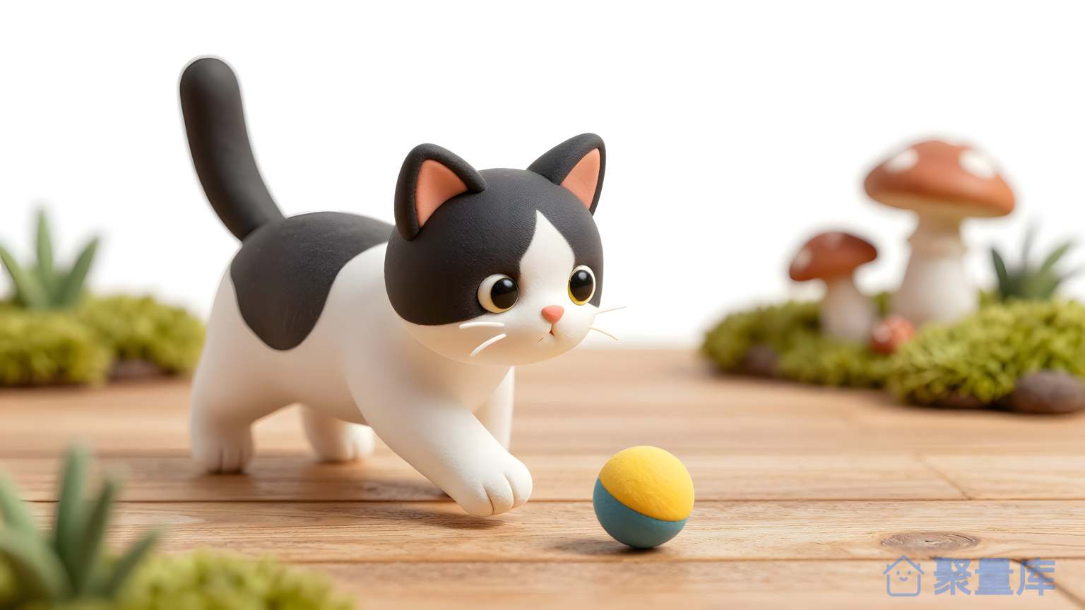 猫玩球 猫 玩 球