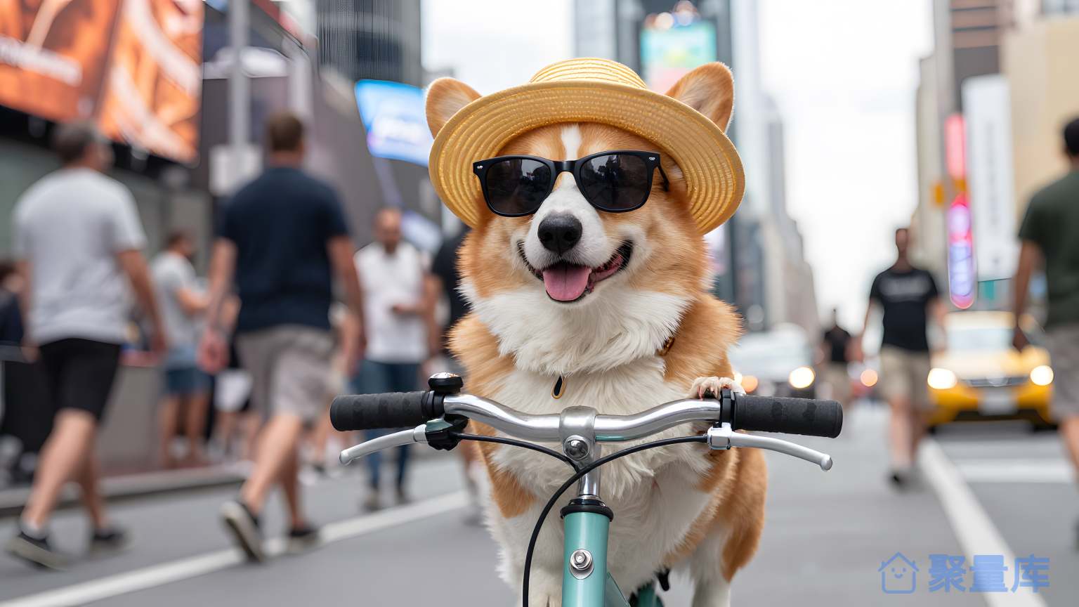 狗在城市上路