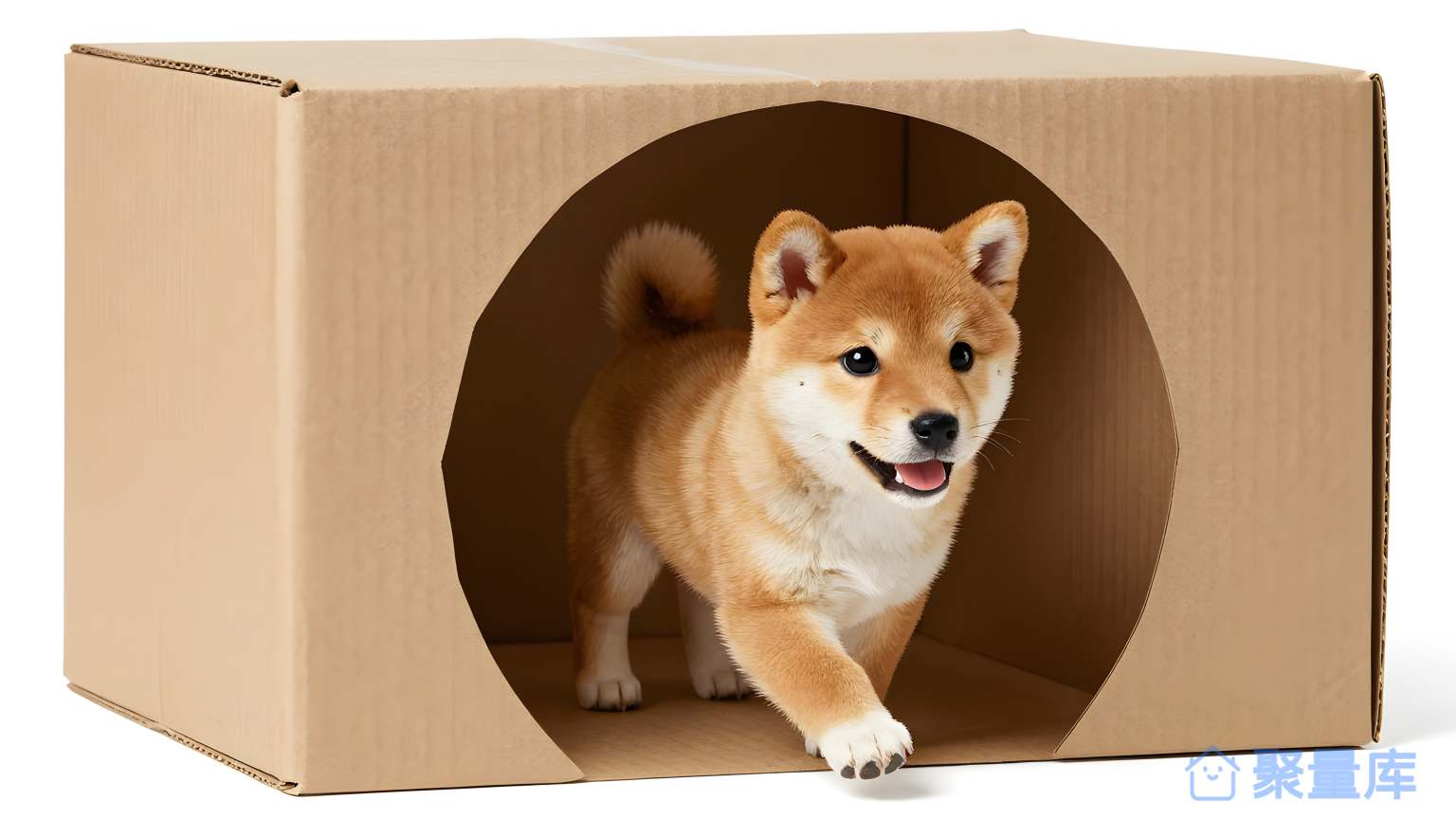 狗在卡片里