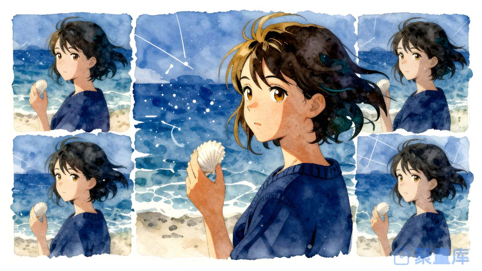 海边女孩 海边 女孩 手摸蛋