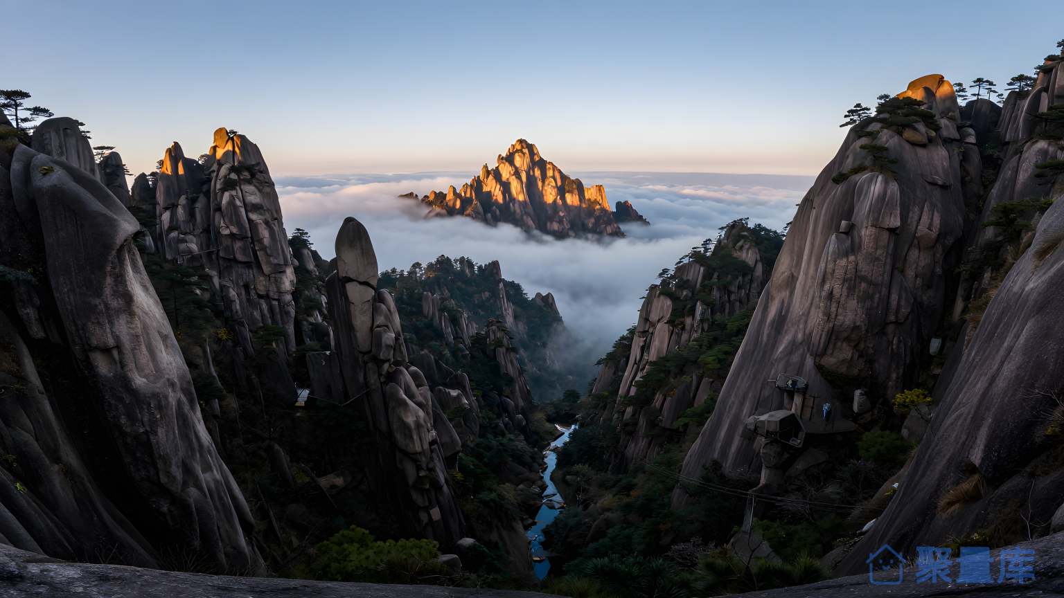 天然奇观之旅 山谷 云海