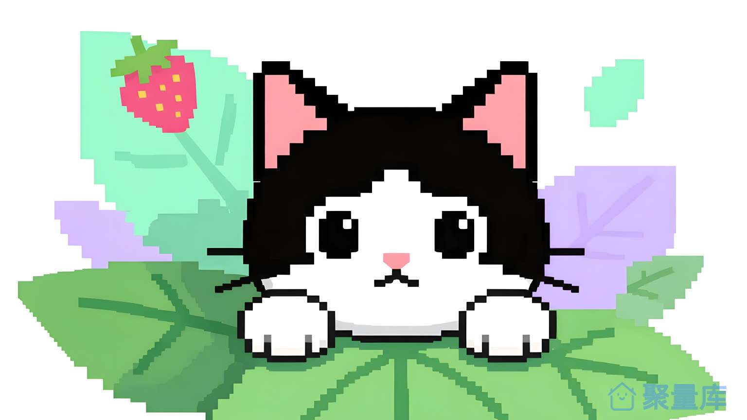 猫在草上