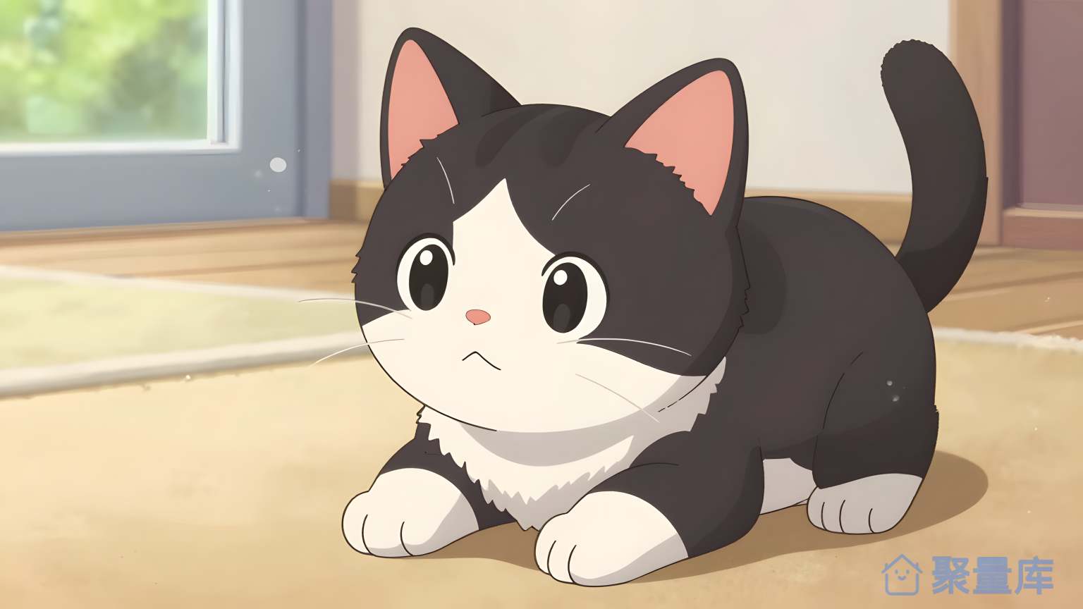 猫在地上 猫