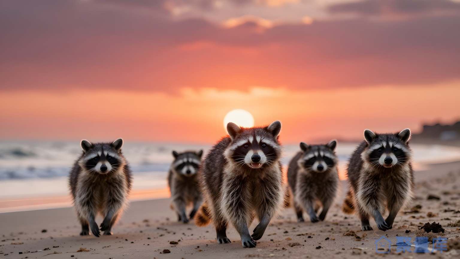 狐狸在海边走路