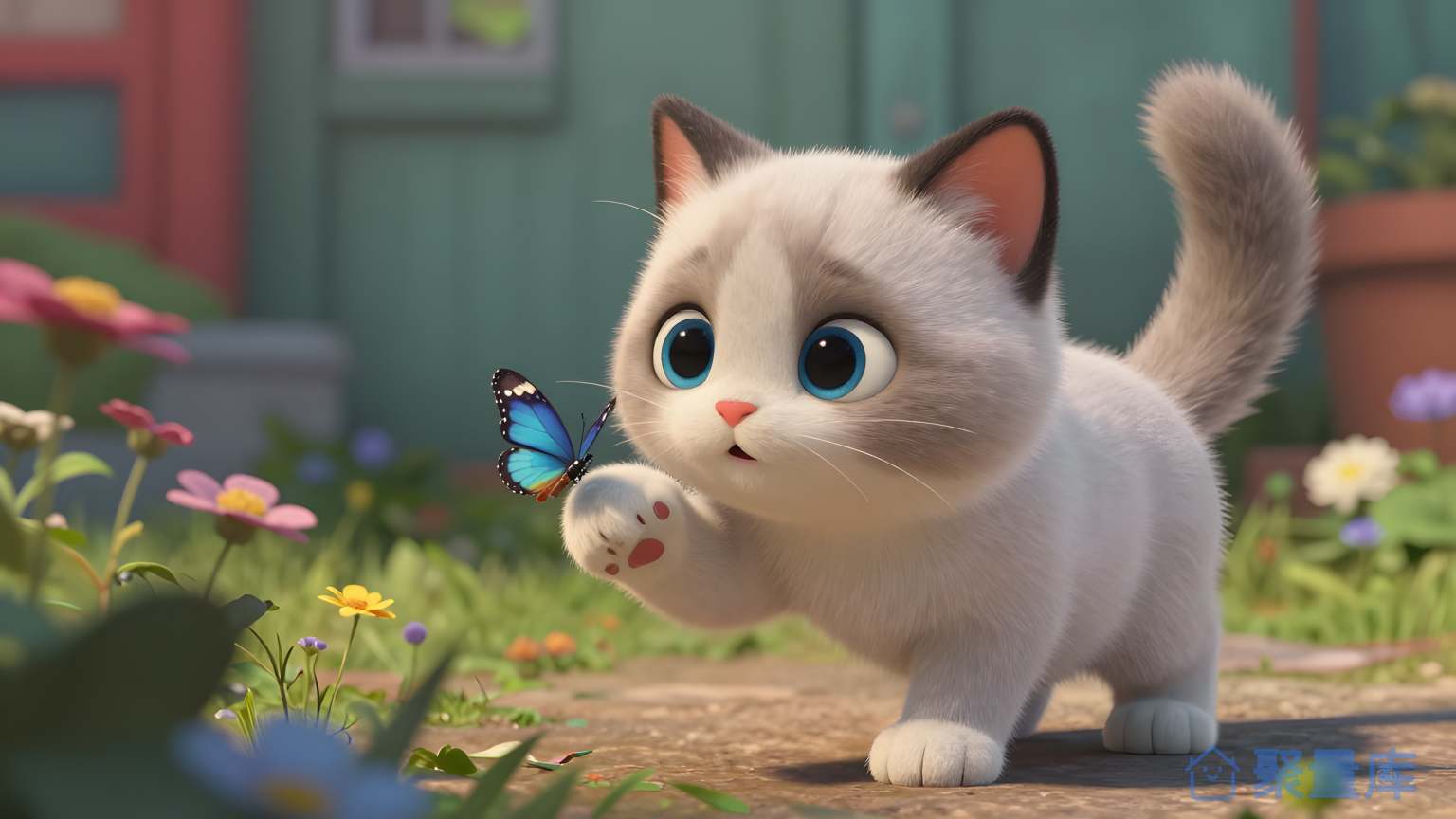 小猫与蜗蛾