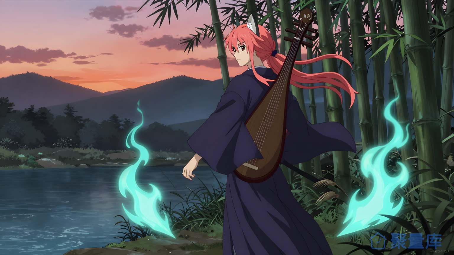 美女琴手