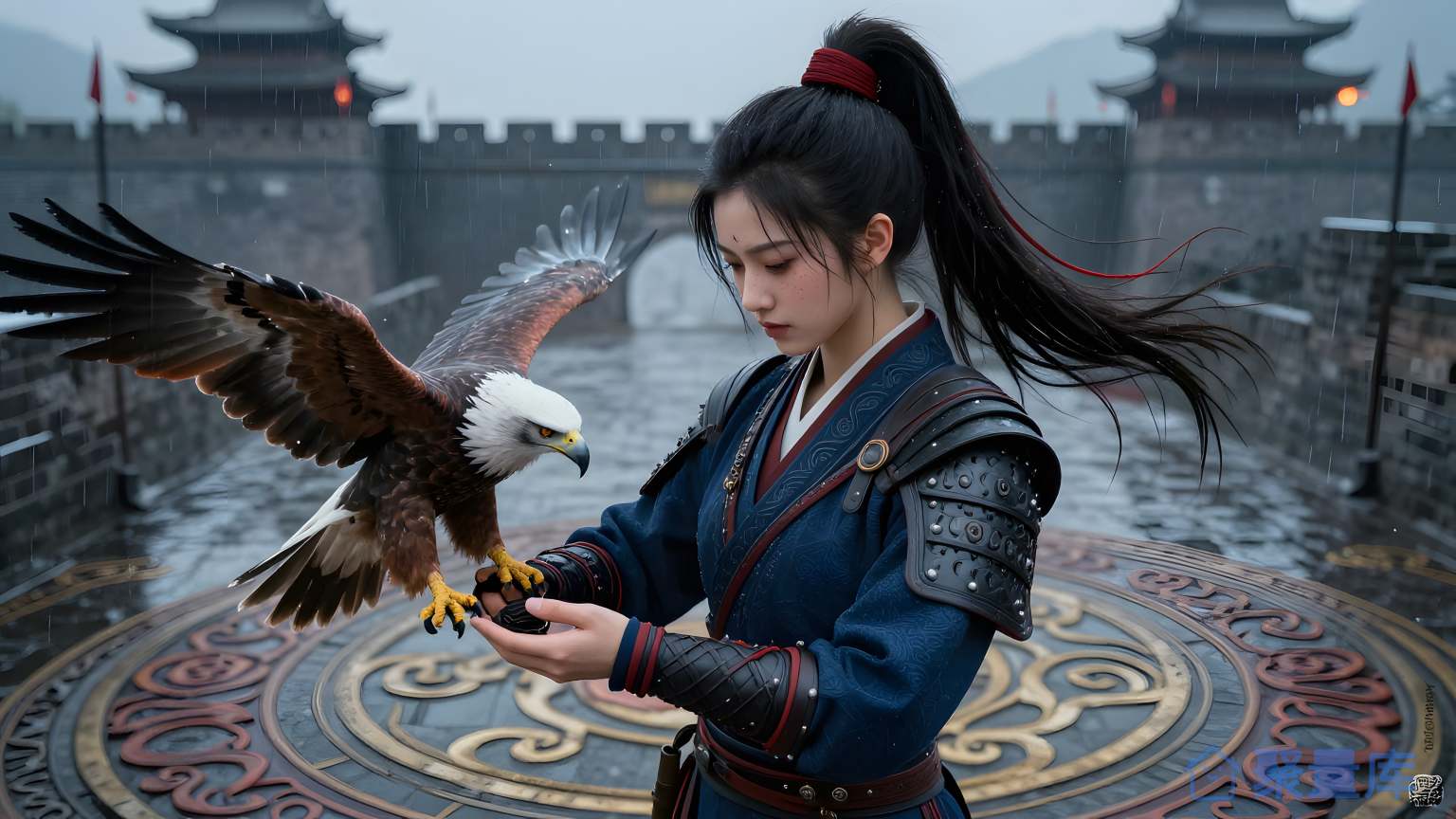 女武士与鹰