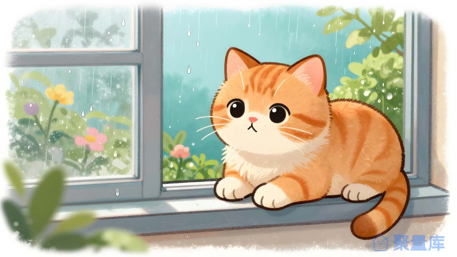 猫在窗口前 猫 窗口