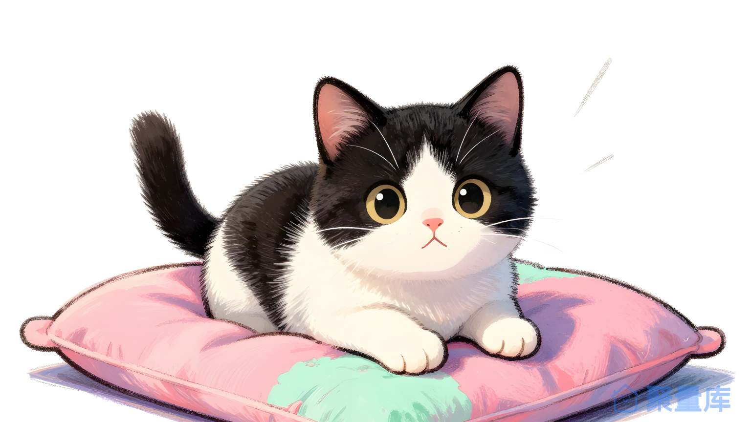 猫在床上 猫 床 睡