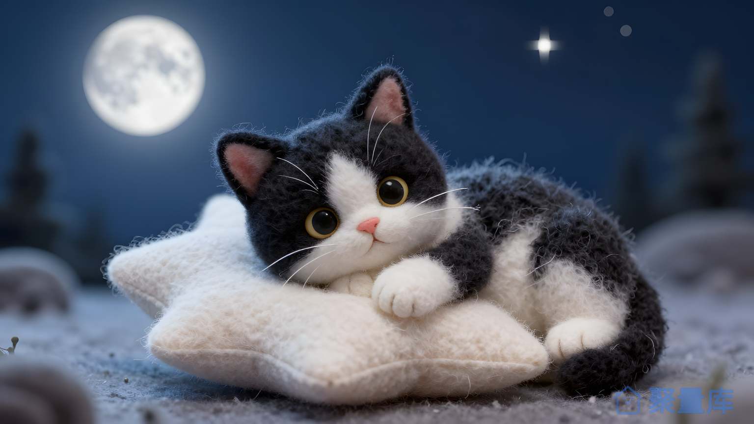 猫在睡袋上