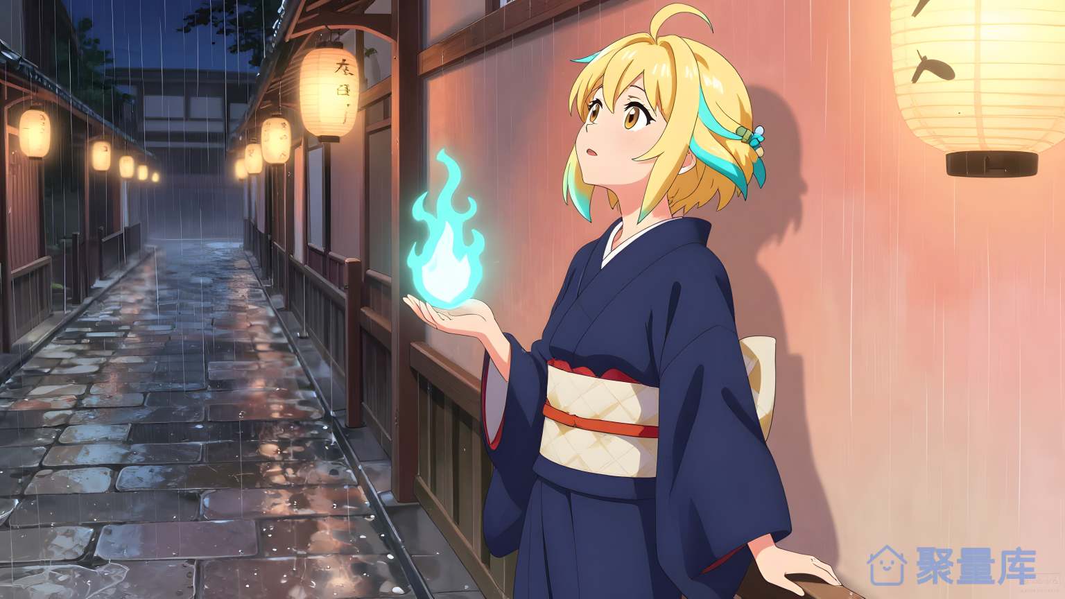 美女烟花舞动